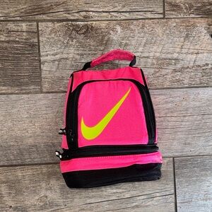 Nike Pink and Black Lunch Bag